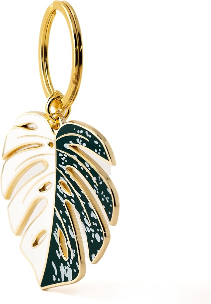 Amazon.com: HAPPILY PLANTS Monstera Deliciosa Keychains, Plant