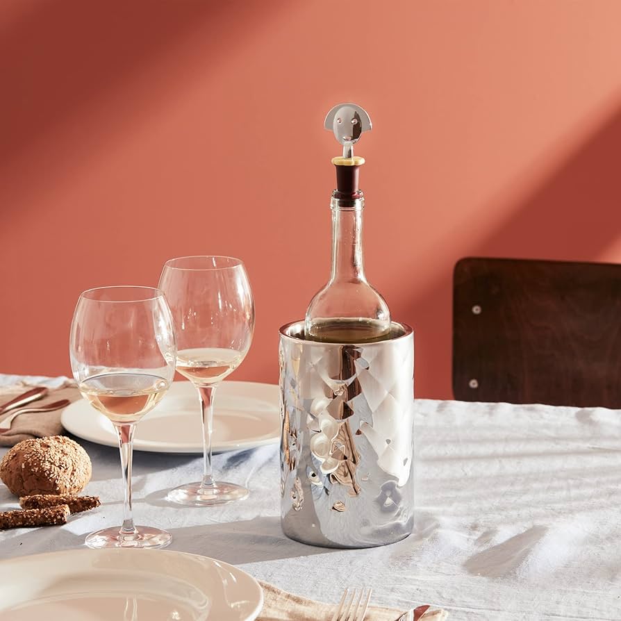 Amazon.com: Alessi Anna G. Bottle Cup, Blue: Wine Bottle Stoppers