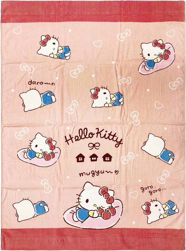 Amazon｜林(Hayashi) バスタオル お昼寝サイズ 約85×115cm ハロー