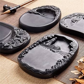 Amazon | TAKEY 硯 すずり 硯石 澄泥硯 中国四大名硯の一つ 墨池 天然