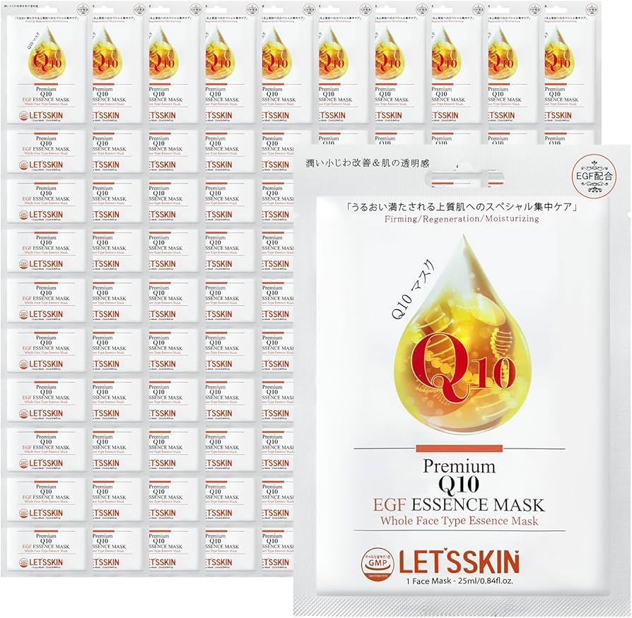 Amazon.co.jp: DR.DERMAL LET`S SKIN PREMIUM EGF ESSENCE MASK 100枚