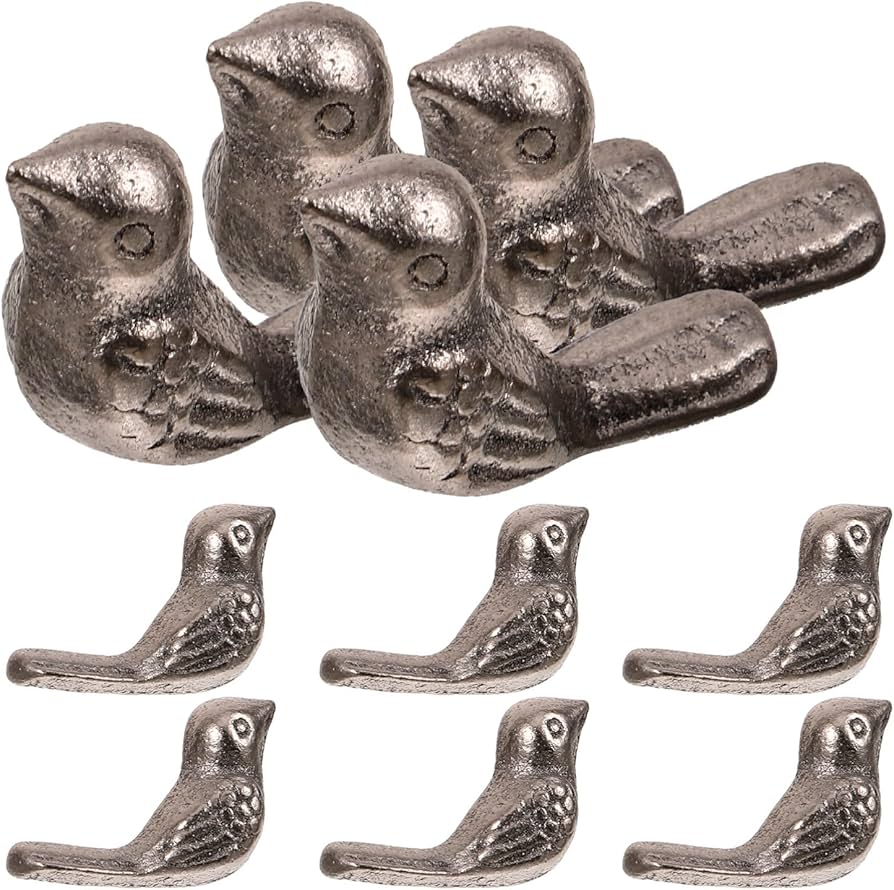 Amazon.co.jp: CRAFTHROU 10個 鋳物 鉄 鳥 装飾品 鋳物 鉄 鳥 模型 鳥