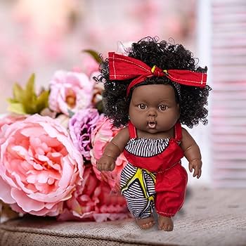 Amazon.co.jp: 黒のベビードール,リボーンドールブラックドール - 黒人
