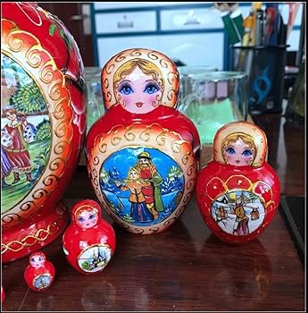 Amazon.co.jp: マトリョーシカ ロシアのネスティング人形10個の伝統的