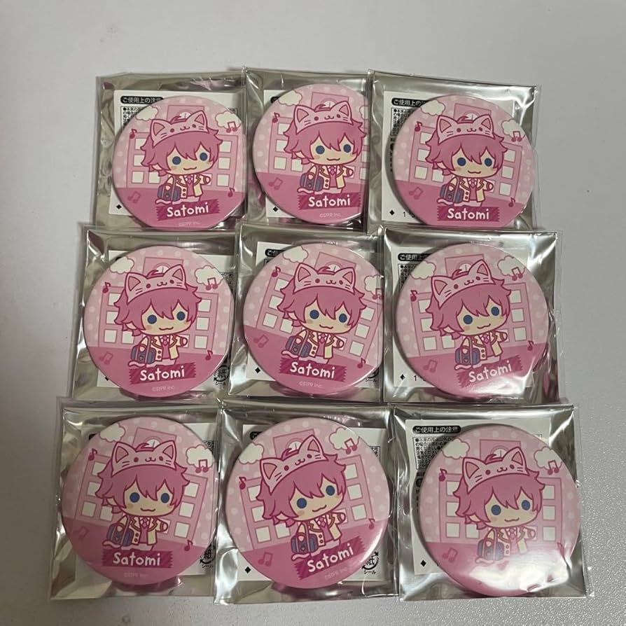 すとぷり さとみ 缶バッチ あにまる缶バッチ アニマル缶バッチ すと