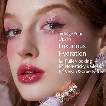 Amazon.com : Flower Knows Violet Strawberry Rococo Glowy Lip Gloss