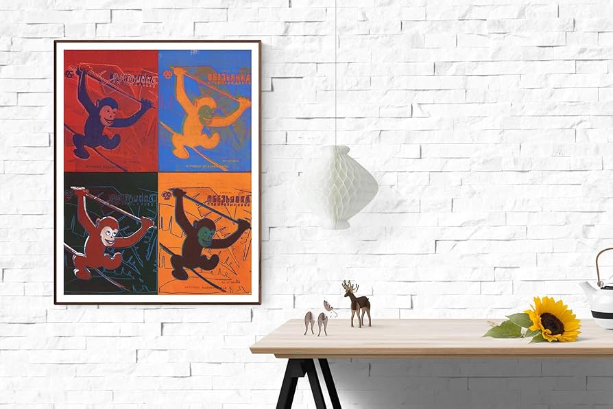 Amazon.co.jp: ANDY WARHOL Four Monkeys (Lg) 47.25