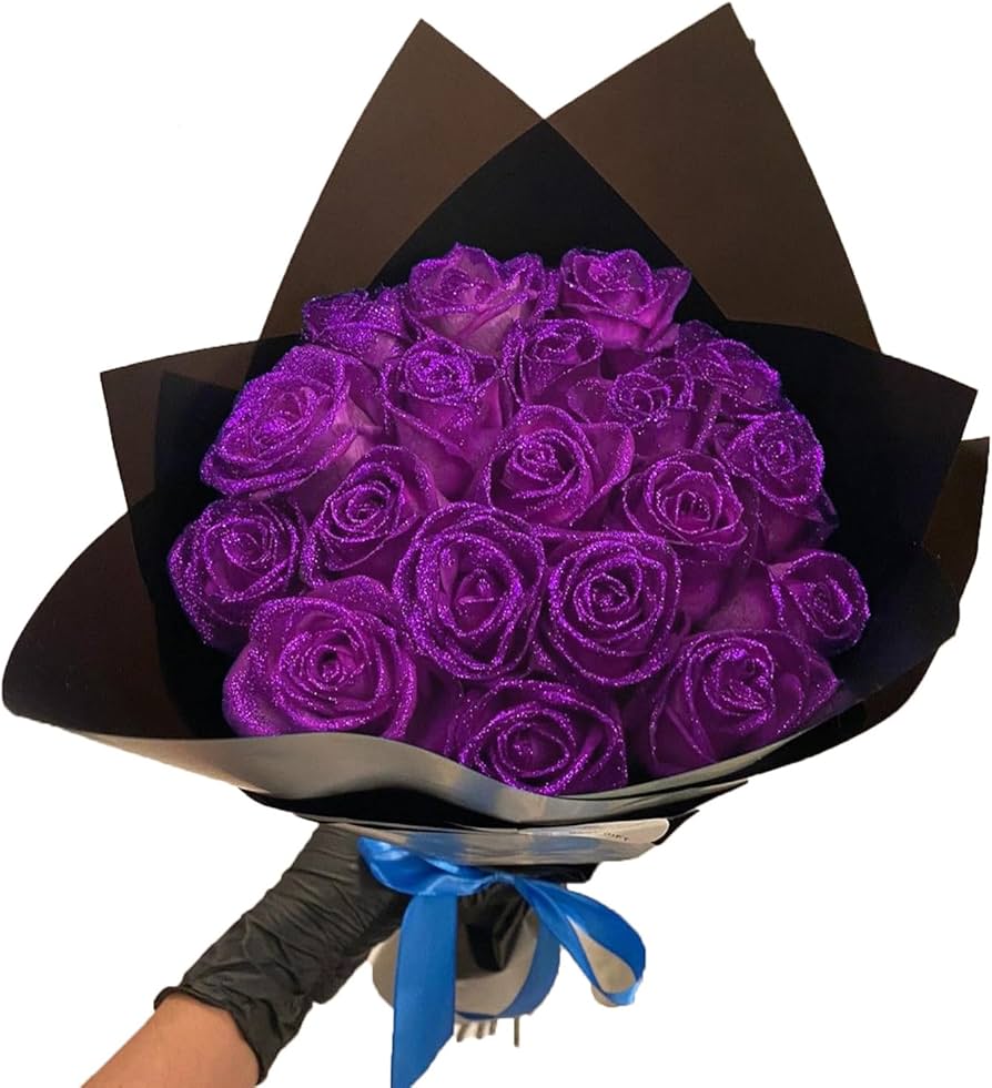 Amazon｜KCRPM グリッターローズブーケ - キラキラローズブーケ DIY