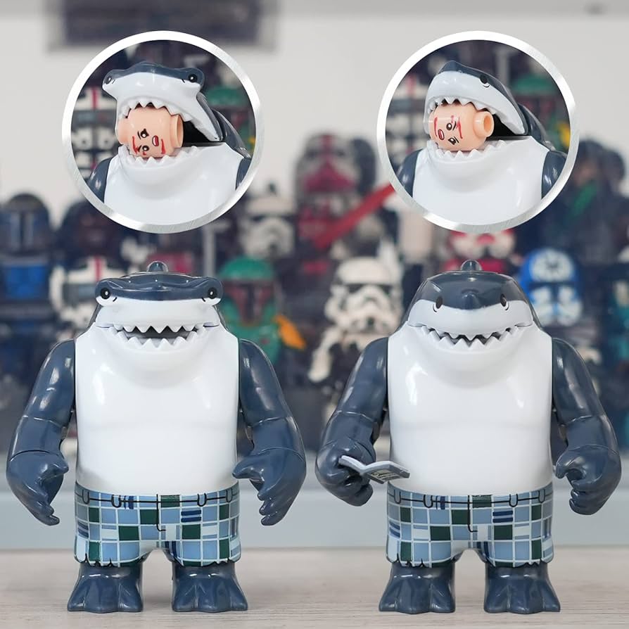 Amazon.co.jp: MOOXI-MOC 映画スーパーヒーロー シャークマン