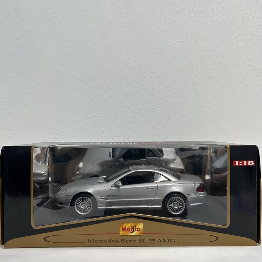 Amazon | Premium Edition 1/18 Mercedes Benz SL55 AMG Silver