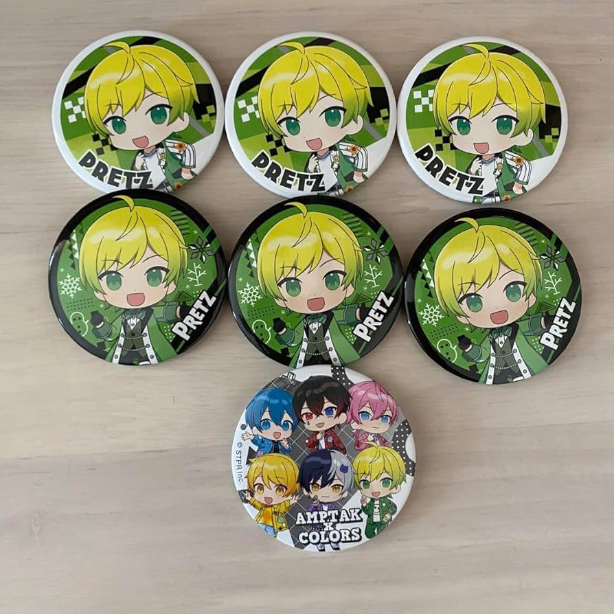 AMPTAK×COLORS からつけあっきぃ 缶バッジ 2024 newyear AMPTAK×COLORS