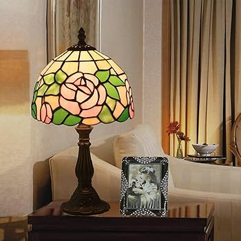 Amazon.co.jp : Uziqueif ステンドグラス 照明器具 ランプ インテリア