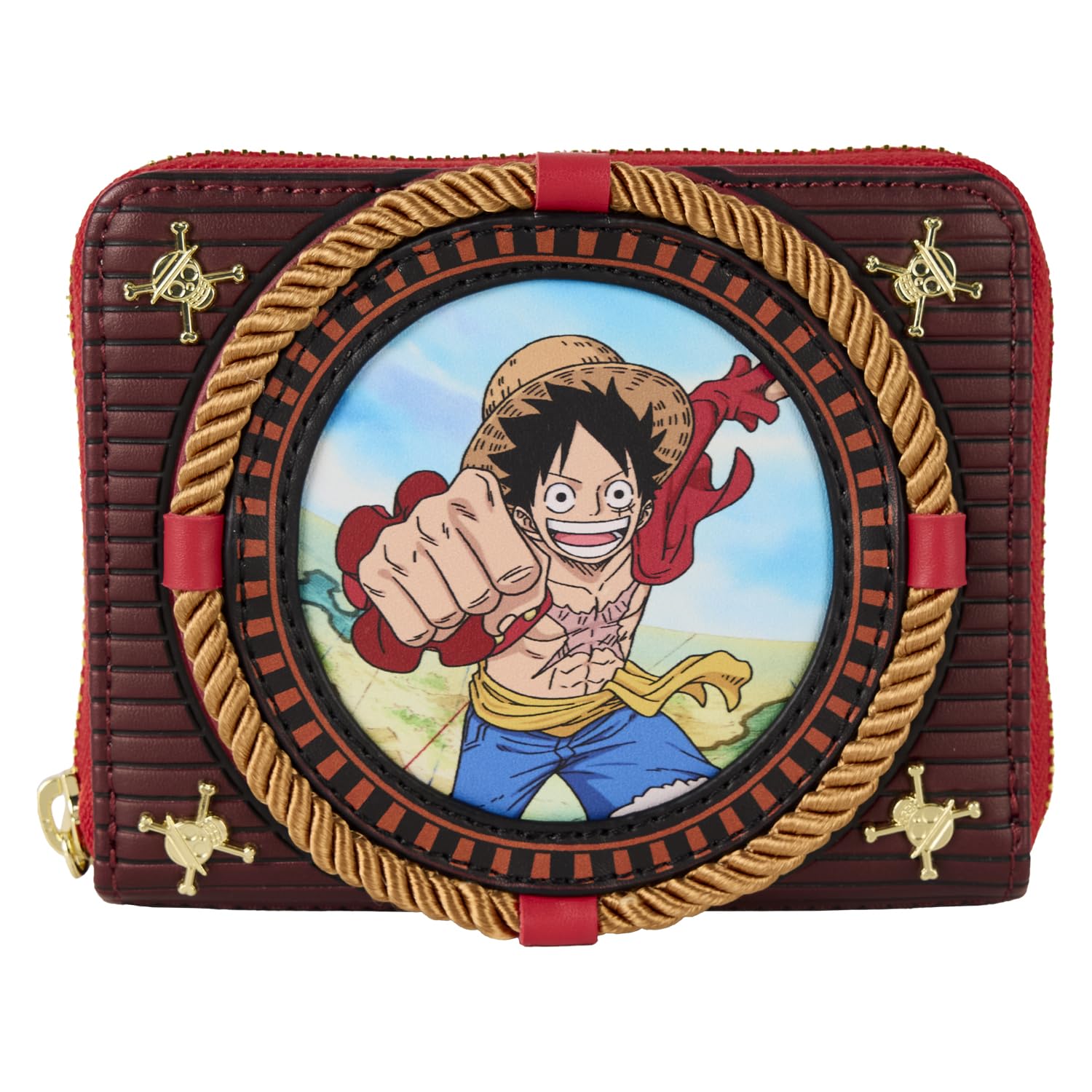 Amazon.com: Loungefly Toei One Piece Zip Around Wallet : Clothing