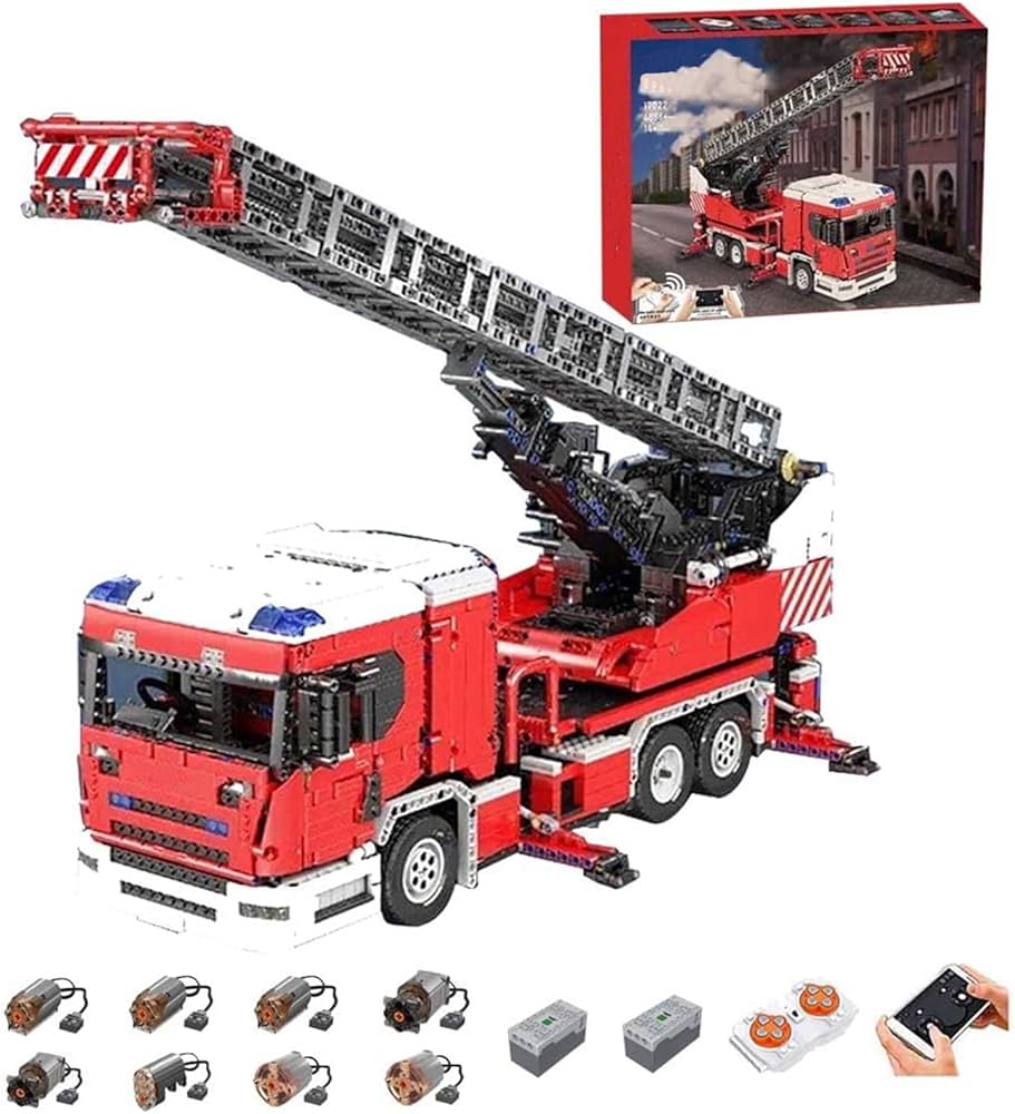 Amazon.co.jp: Technicトラック消防車キット、4886パーツクレーン