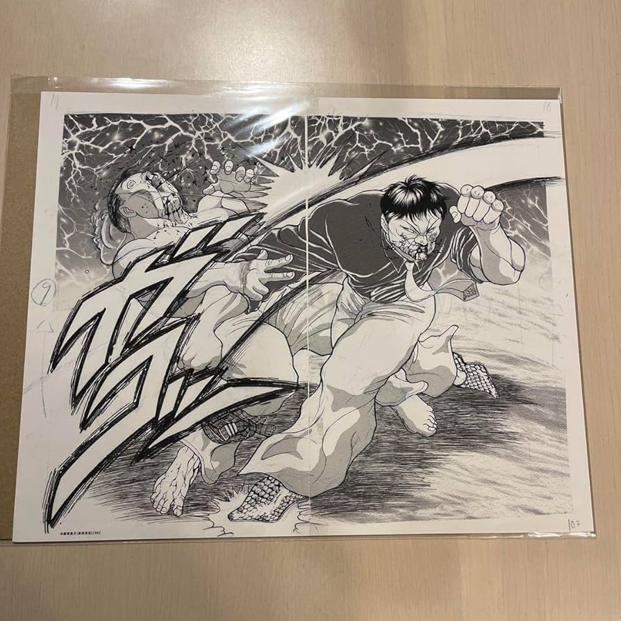 刃牙展 花山薫 複製原画 刃牙展 花山薫 複製原画