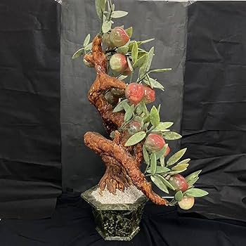 Amazon.co.jp: B50 天然玉 石彫刻 特大 玉石桃木彫刻 寿山桃木 玉桃 桃