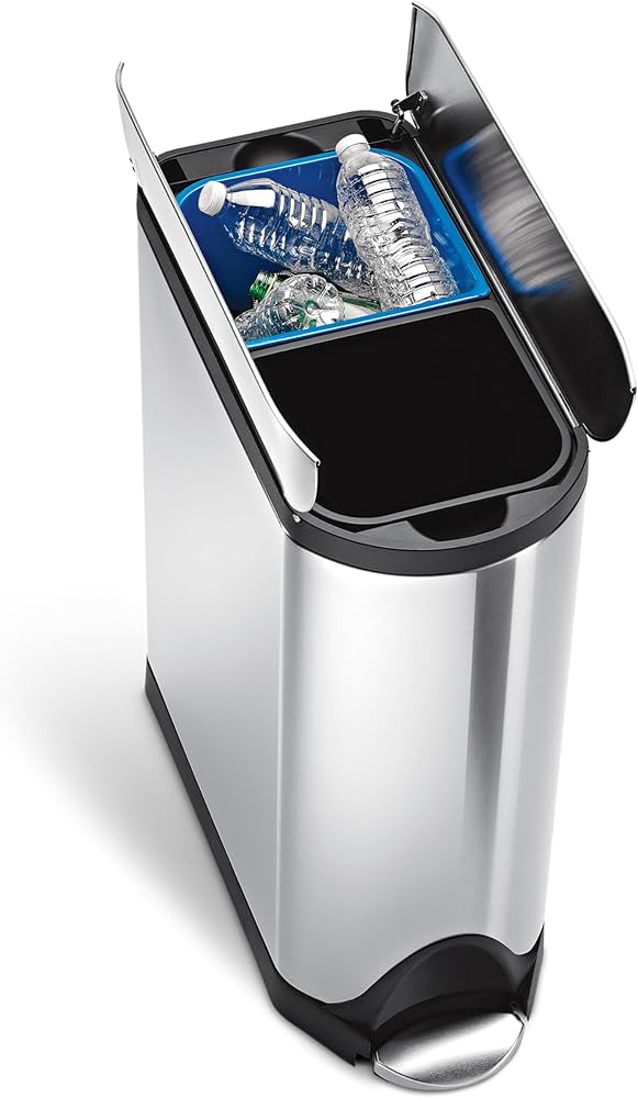 Amazon｜シンプルヒューマン ゴミ箱 40リットル 分別 リサイクル