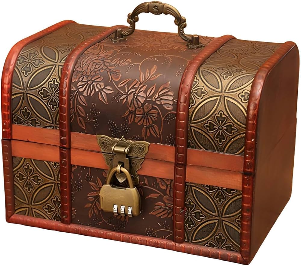 Amazon｜Kwueiitアンティーク調 木箱 レトロ風 収納箱 雑貨 高さのある