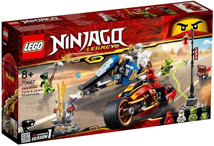 Amazon.com: LEGO NINJAGO Legacy Kai's Blade Cycle & Zane's