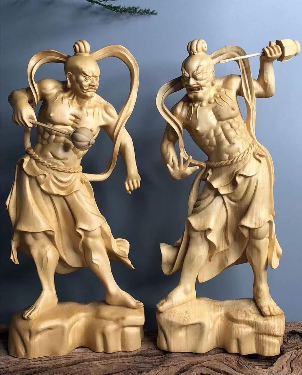 Amazon｜【dsdsad】金剛力士像 木彫り 30cm 仁王像 置物 厄除け お守り