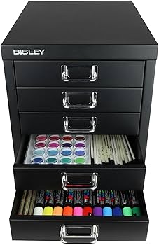 Amazon.co.jp: Bisley 5段引き出しスチールマルチ引き出しキャビネット