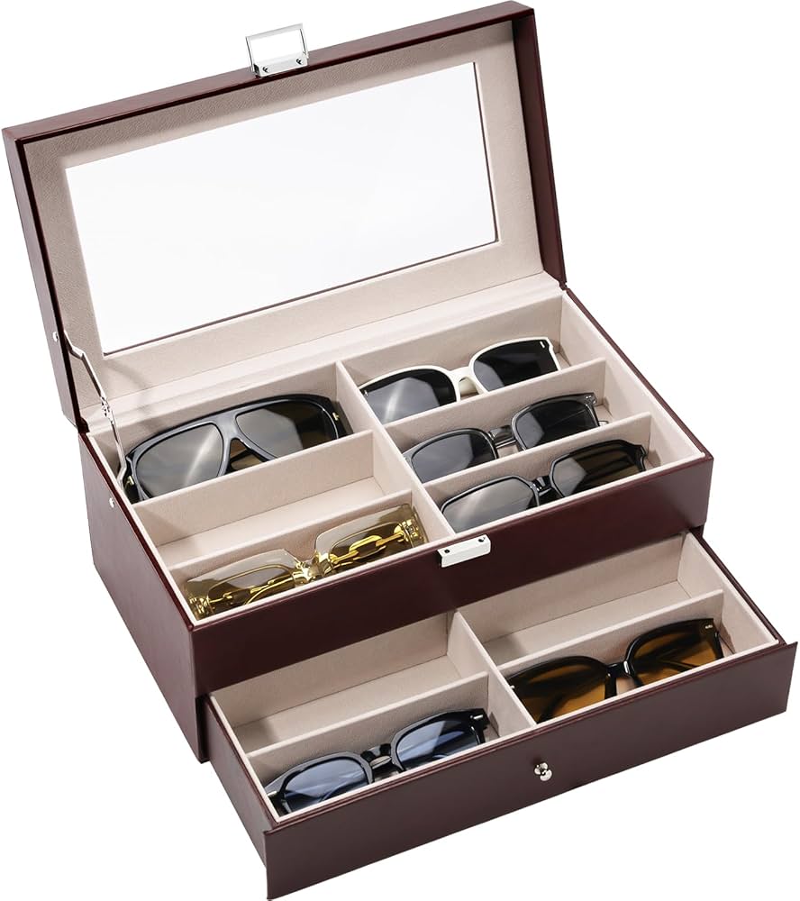 Amazon | [ProCase] サングラスケース[12本用]、メガネ・アクセサリー