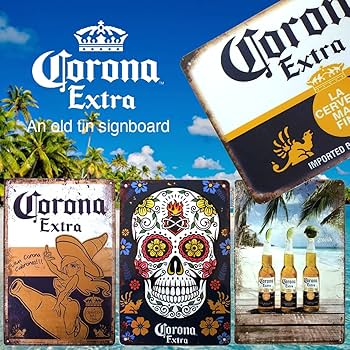 Amazon.co.jp: コロナ ビール ブリキ看板 フォト 20cm×30cm Corona