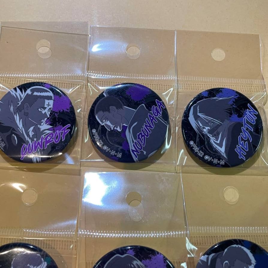 Amazon | HUNTER×HUNTER 幻影旅団 缶バッジ ハンターハンター アベイル