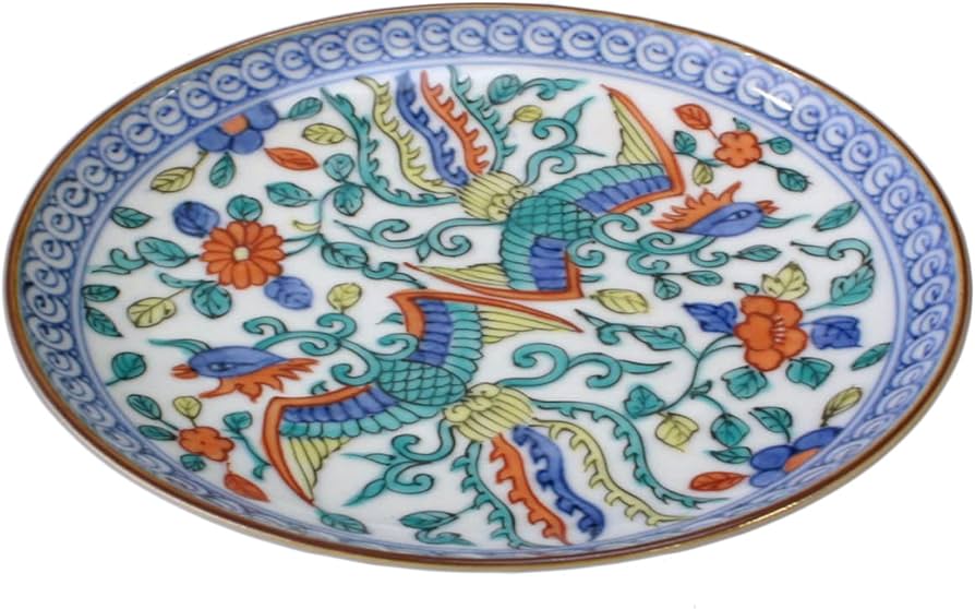 Amazon｜京焼 清水焼 4寸皿 昭阿弥窯 色絵鳳凰 pch797-01｜小皿