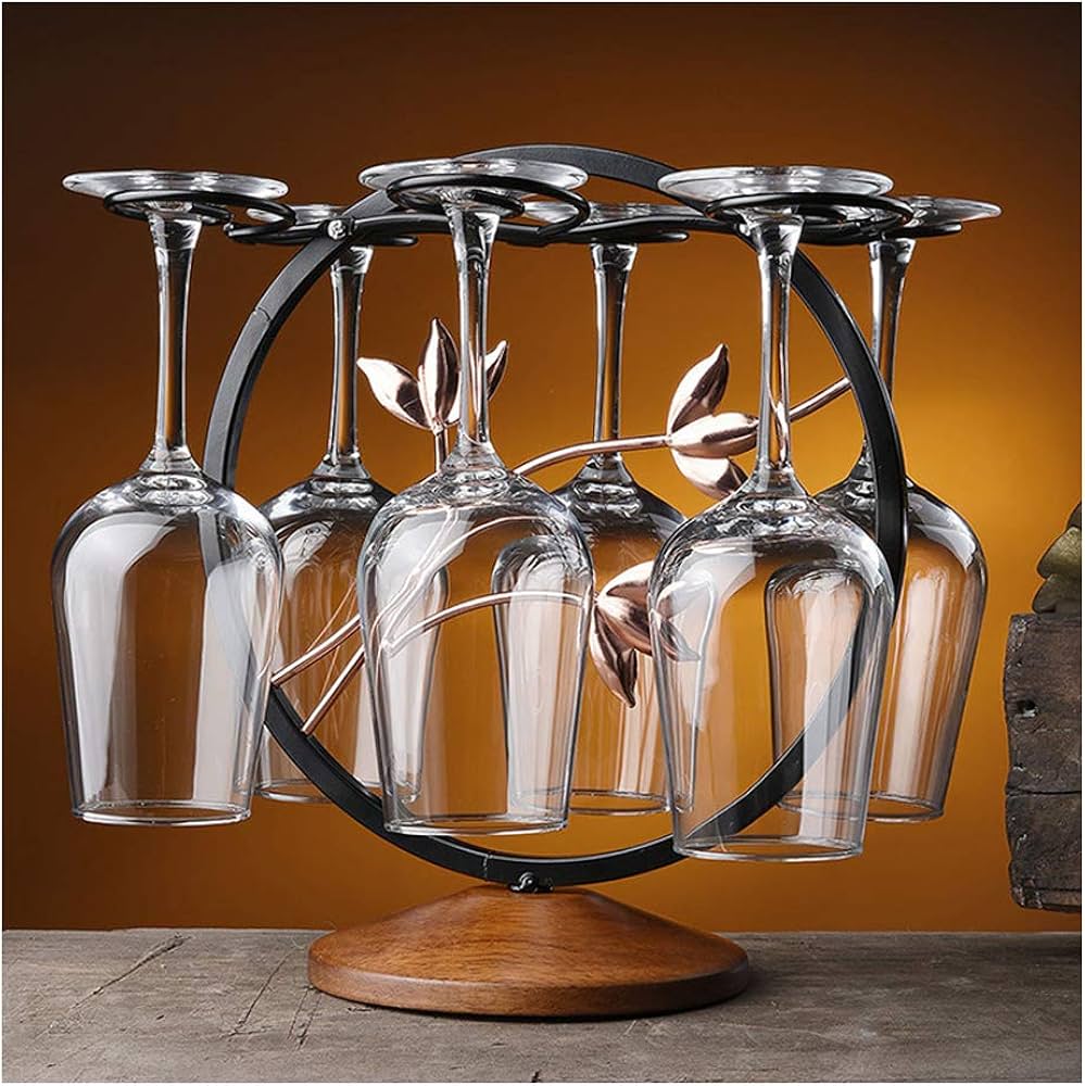 Amazon｜ZHIFENGLIU 卓上ワインカップラック、ワイングラス乾燥ラック