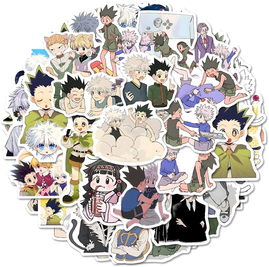 Amazon.co.jp: CHENGZI ステッカー ハンターハンター 100枚 ノート
