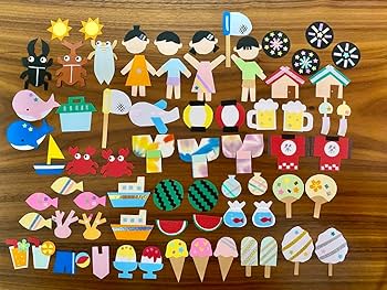 Amazon | クラフトパンチ 「 夏 セット1」 アルバム 夏 季節 壁面