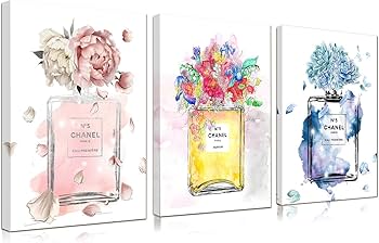 Amazon.co.jp: アートパネル シャネル 香水 ポスター ピンク 花 アート