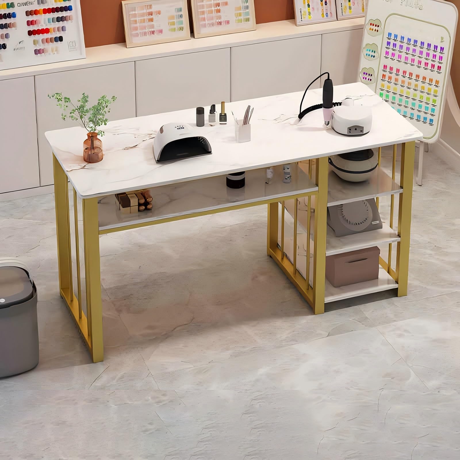 Amazon.co.jp: ネイルデスク マニキュアテーブル ネイル サロン デスク