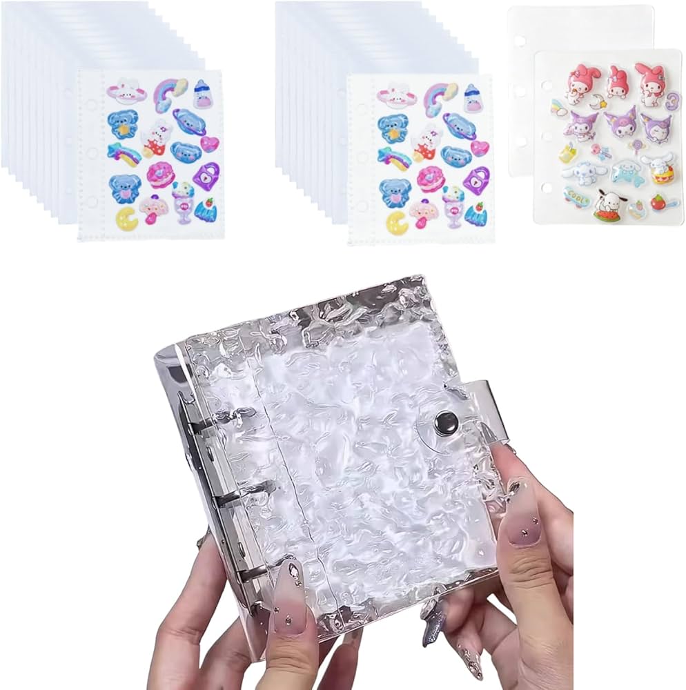 Amazon.co.jp: Rich Peach シール帳 高デザイン性クリスタル外装で A8