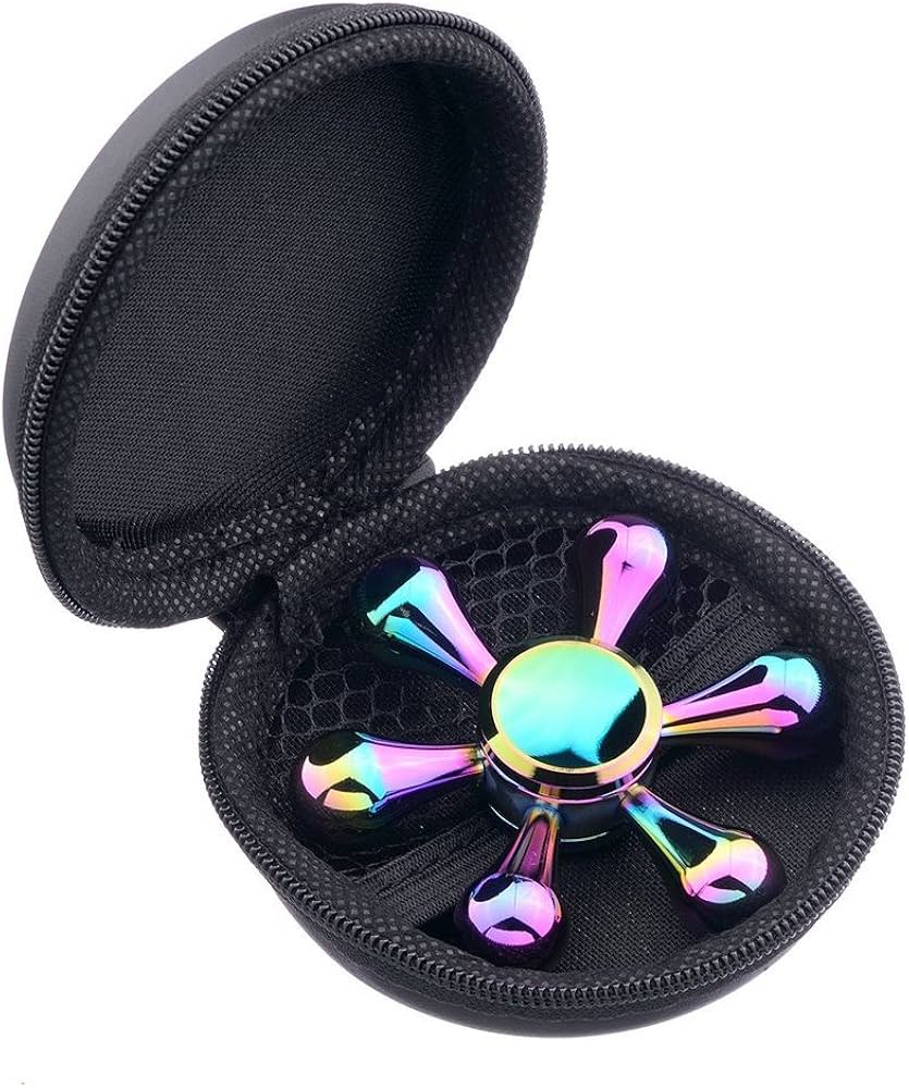 Amazon | 指スピナー ハンドスピナー 貝殻の虹色 水滴状 Hand Spinner