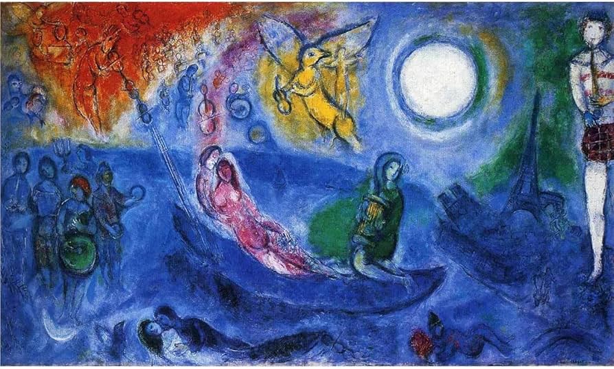 Amazon.co.jp: マルク・シャガール《The Concert》ポスター 抽象