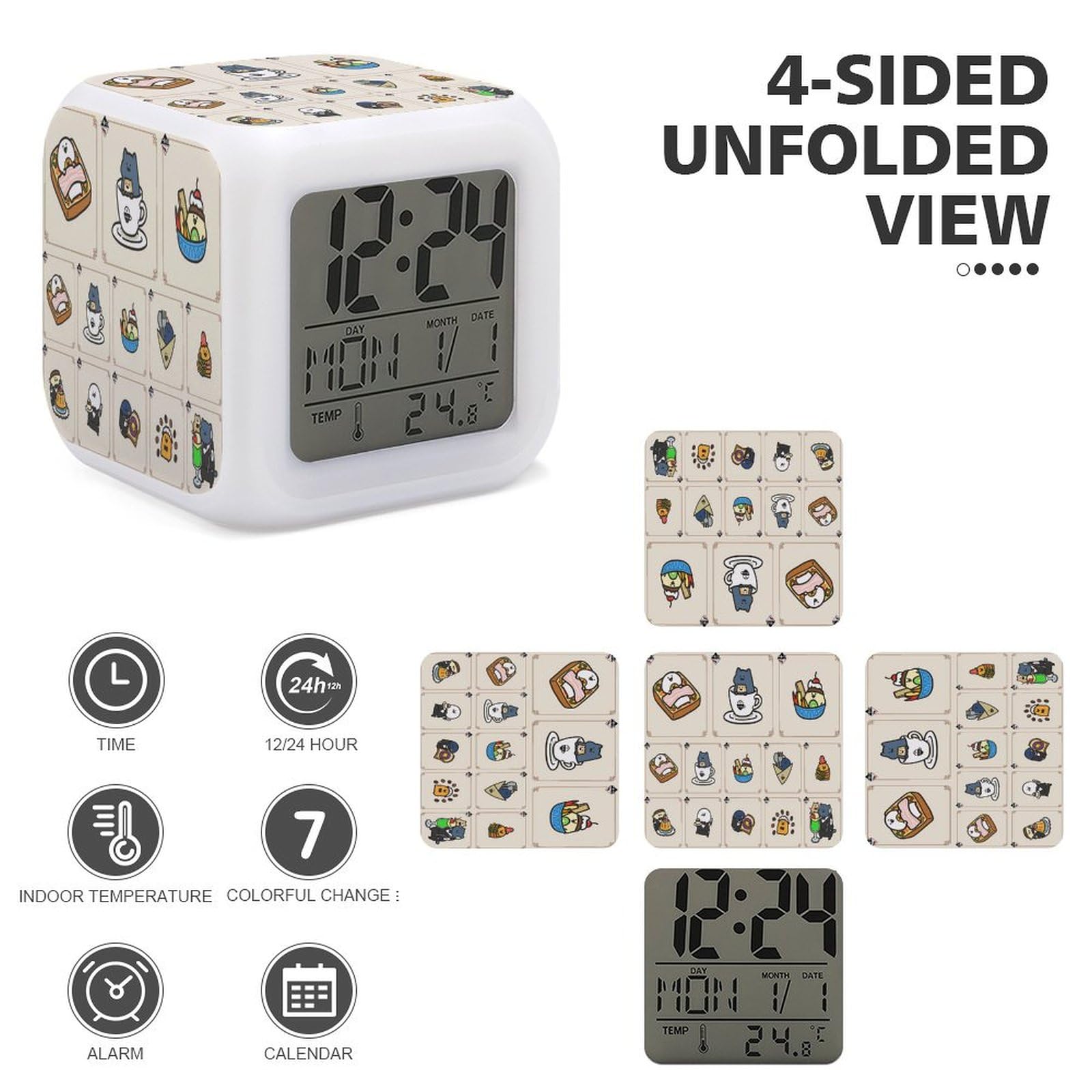 Amazon.co.jp: お文具さん お文-具とい-っしょ 目覚まし時計 カラー