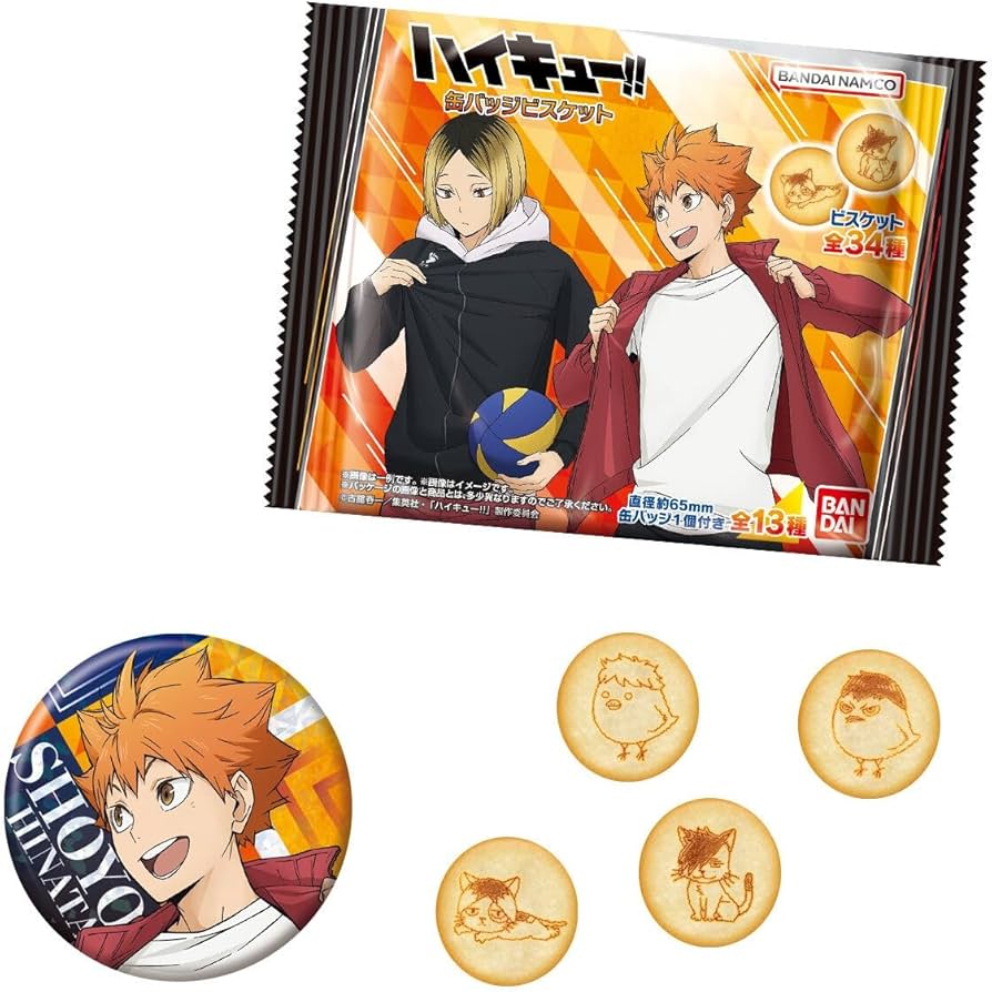 Amazon | ハイキュー！！ 缶バッジビスケット 12個入りBOX (食玩) 通販