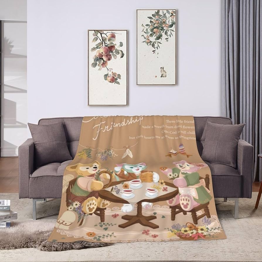 Amazon｜ダッフィー シェリーメイ ステラルー アニメ 毛布 軽量