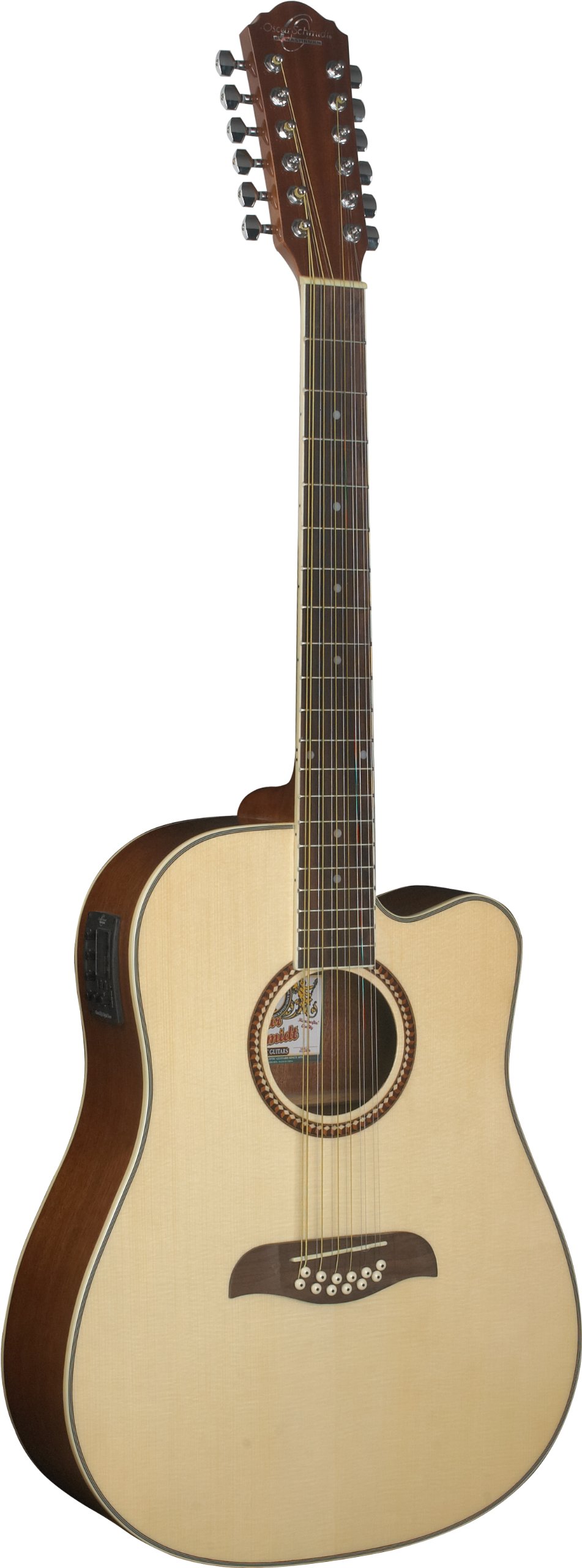 Amazon.com: Oscar Schmidt OD312CE-A-U 12-String Acoustic Electric