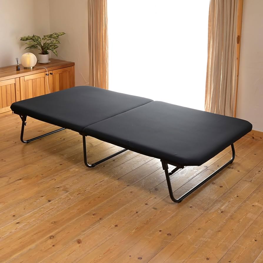 Amazon｜山善(YAMAZEN) 折りたたみベッド【完成品】シングル 耐荷重