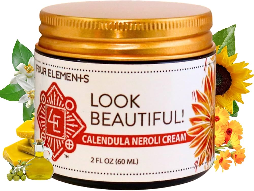 Amazon.com: Four Elements 4E Calendula Neroli Cream 2 Oz | Organic