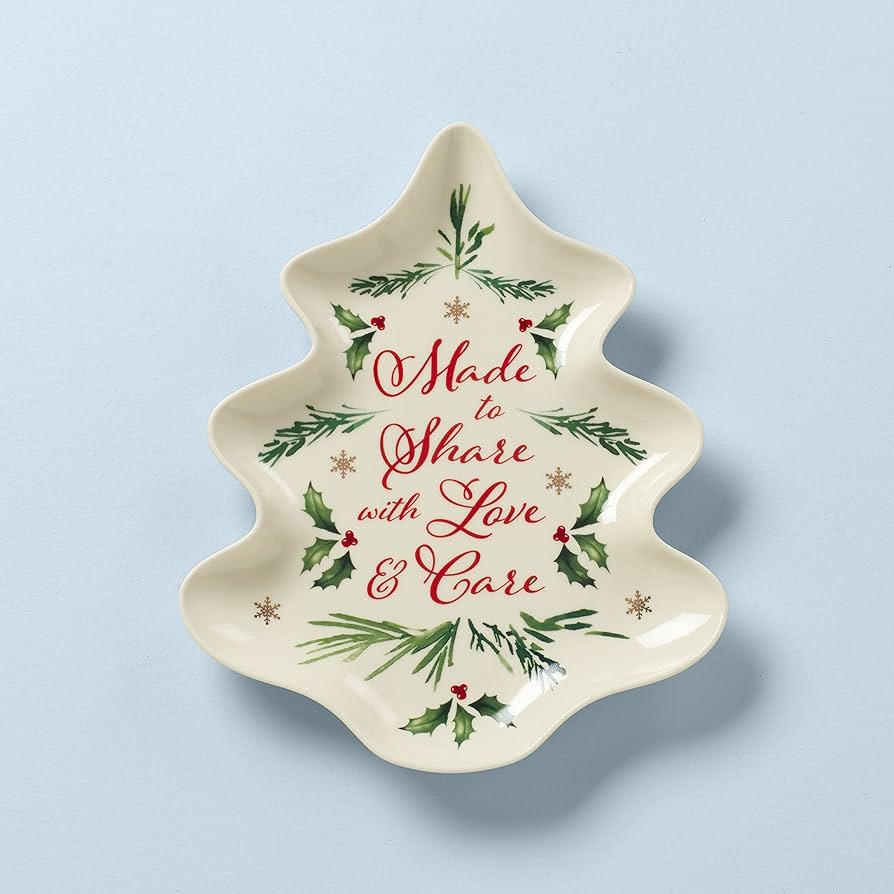 Amazon.co.jp: LENOX ホリデーギビングツリープレート 2.02 マルチ