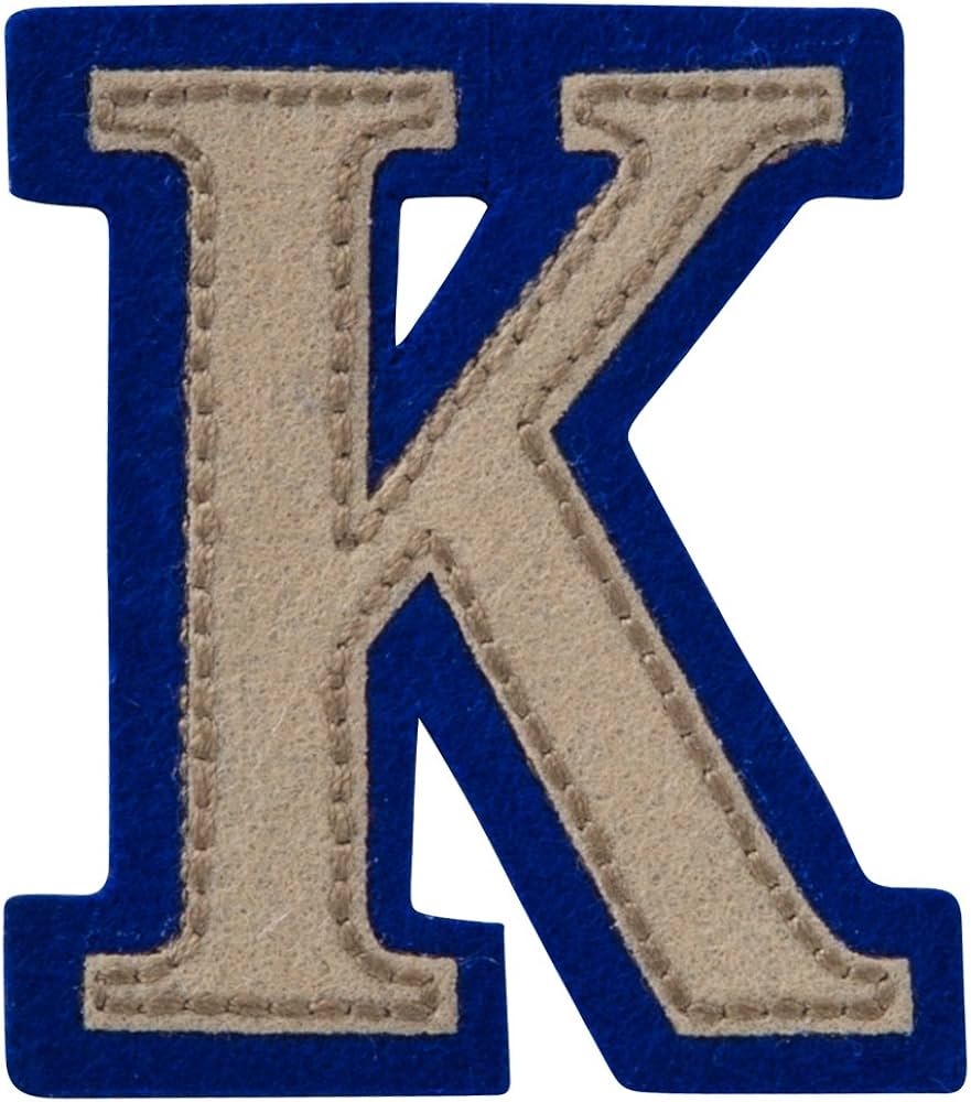 Amazon.co.jp: ミノダ フェルトアイロンワッペン アルファベットK