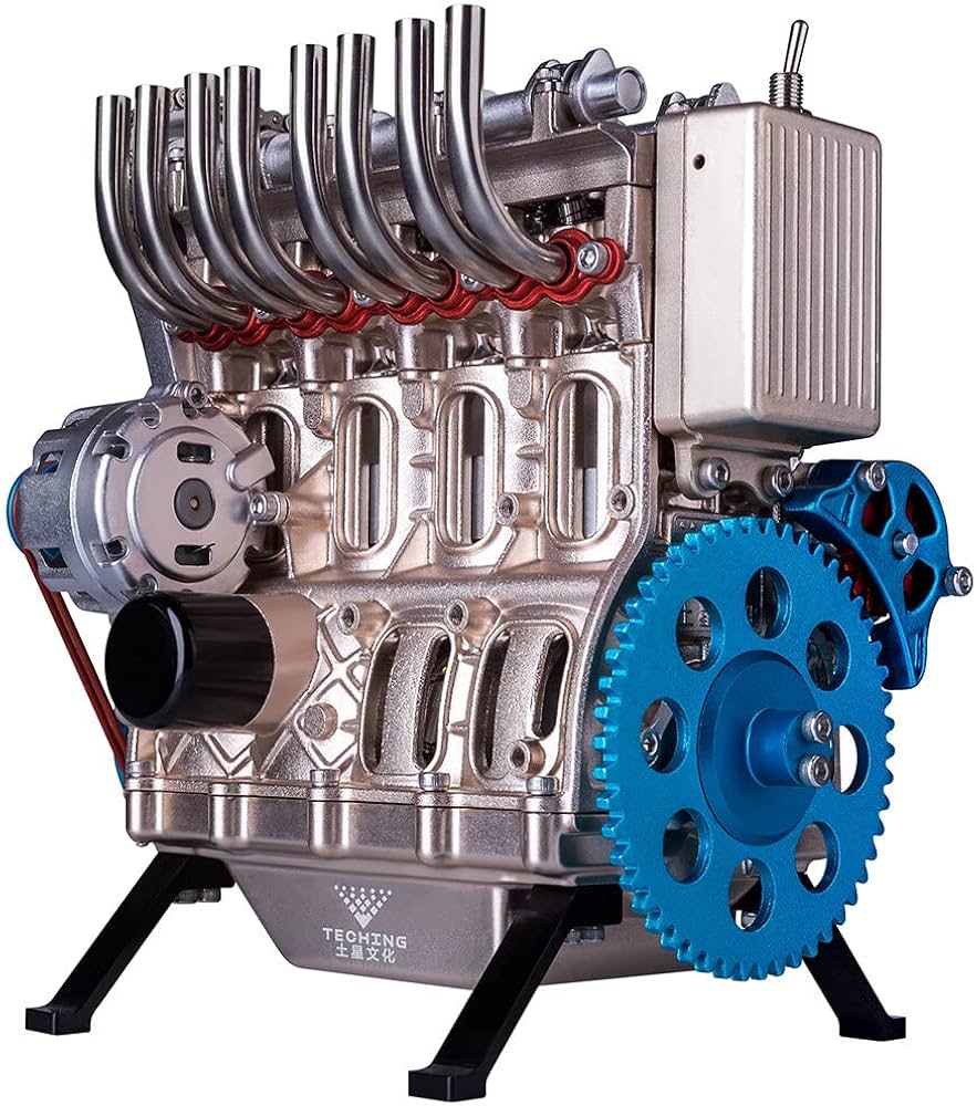 Amazon.co.jp: Helixsun L4エンジンモデルキット、フルメタル4気筒車用