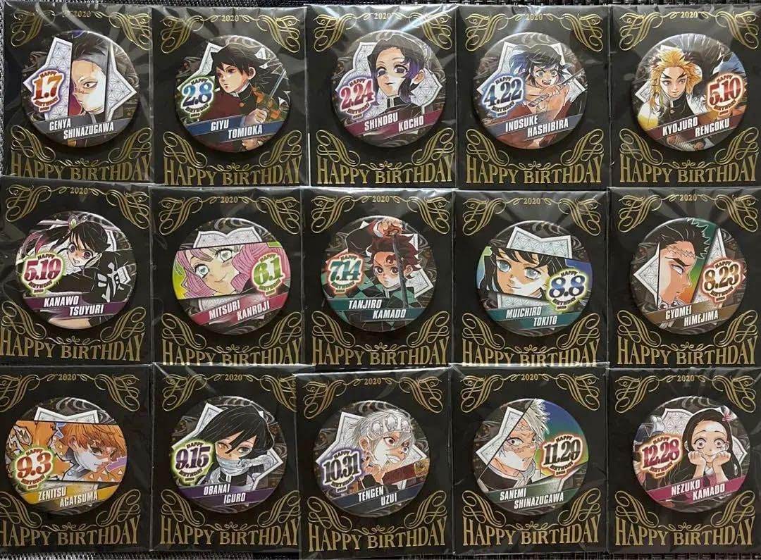鬼滅 バースデイ缶バッジ 2020年?2022年コンプセット - WWW