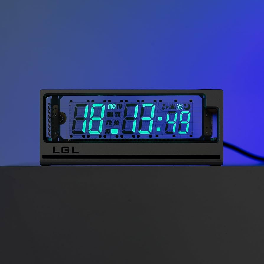 Amazon.co.jp: LGL Studio ニキシー管風 置き時計 VFD｜真空蛍光表示