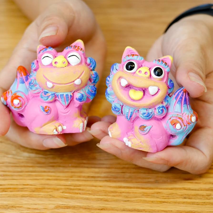 Amazon.co.jp: OBOROZUKI シーサー 置物 オブジェ インテリア 雑貨