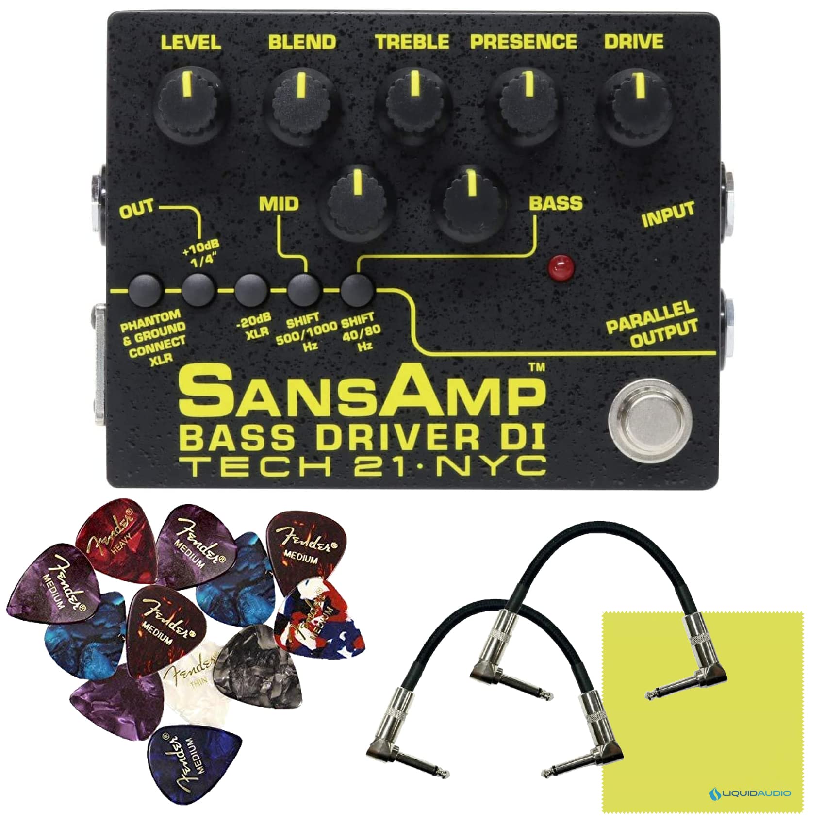 Amazon.com: Tech 21 SansAmp Bass Driver DI V2 Pedal Bundle - DI